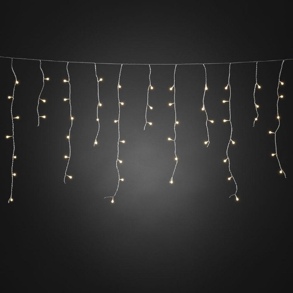 Lichtvorhang - LED-Weihnachtsbeleuchtung für innen und außen - 200 Lichter - 5,07 Meter - warmweiß