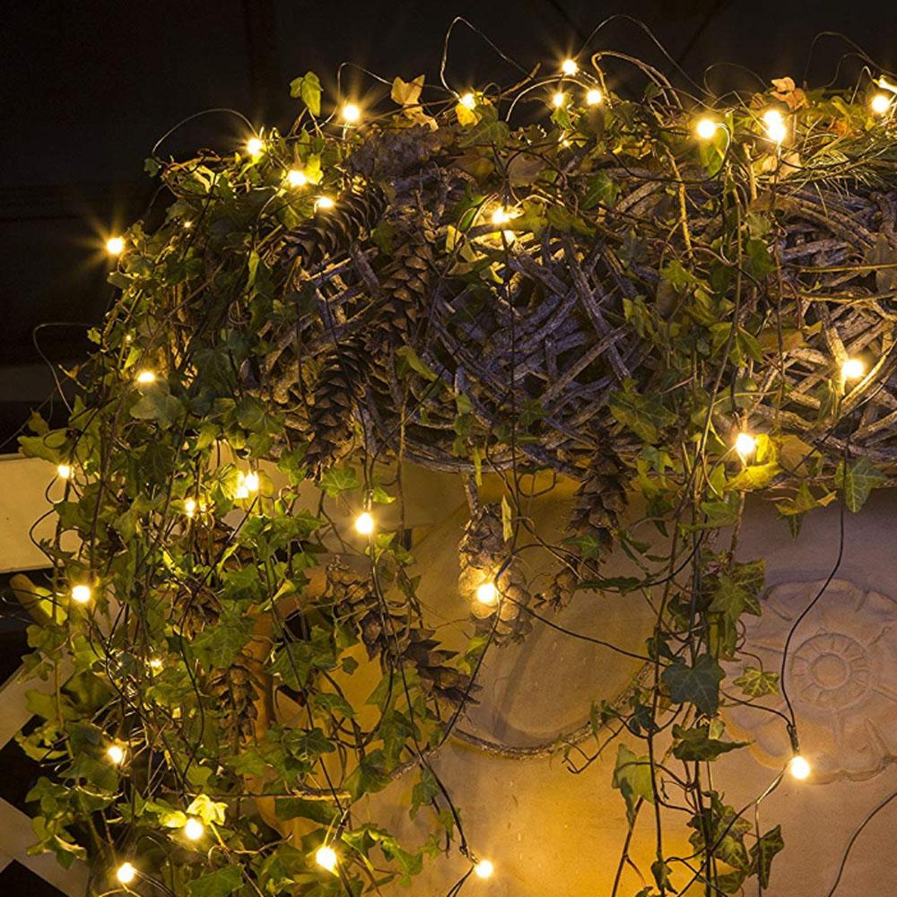 Netzbeleuchtung - LED-Weihnachtsbeleuchtung für innen und außen - 104 Lichter - 2 x 1,5 cm - warmweiß