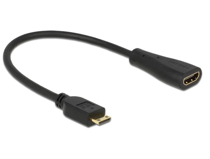 Delock Kabel High Speed HDMI mit Ethernet mini C Stecker > A Buchse - Delock