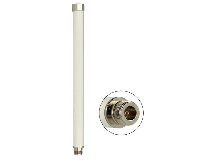 Delock WLAN Antenne 802.11 ac/a/h/b/g/n N Buchse 6 ~ 8 dBi 280 mm omnidirektional - Delock