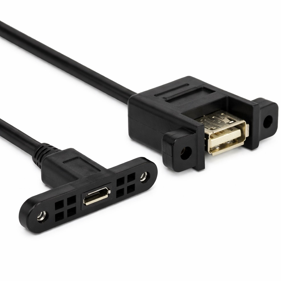 Micro USB USB A Eingebautes Kabel