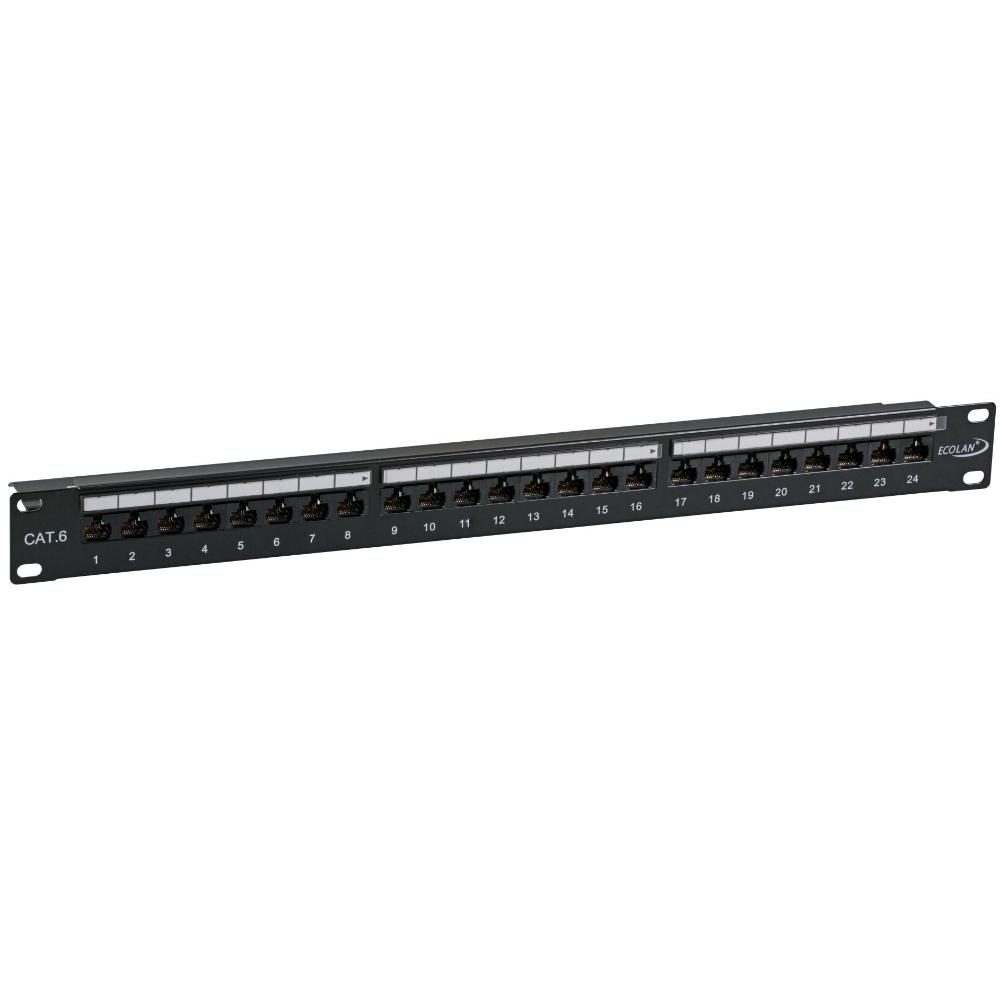 Patchpanel mit 24 Anschlüsse - Ecolan