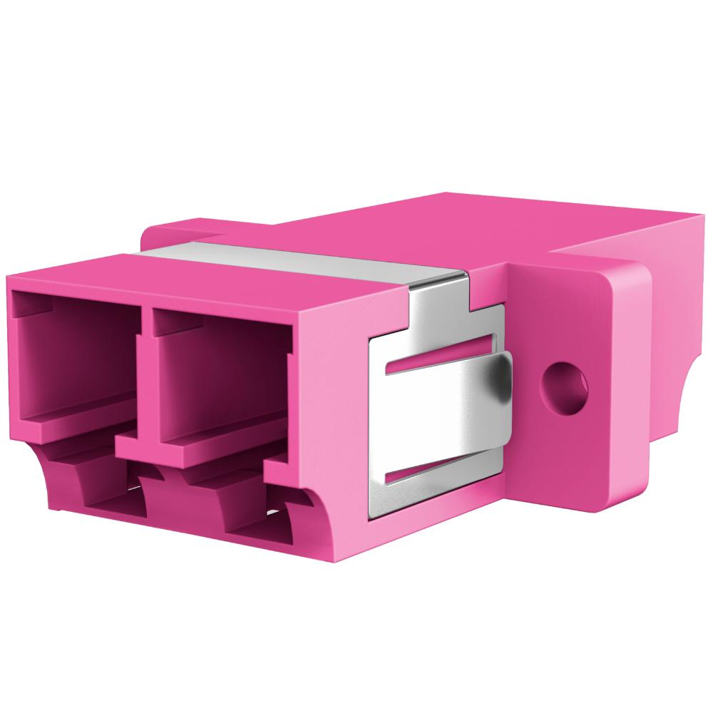 Adapter LC Dpx. OM4 Hülse Keramik, e Vio, (SCsimplex)