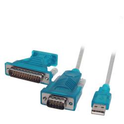 USB2.0/RS232 Converter, aktiv A plug/DB9 plug 1,8m - EFB