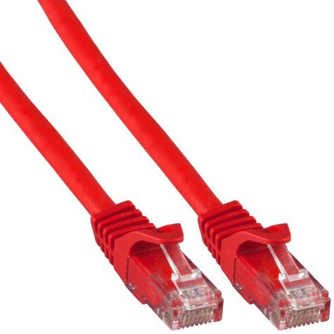 RJ45 Patch Kabel, Kat.6 U/UTP, LSZH, rot, 5,0 m