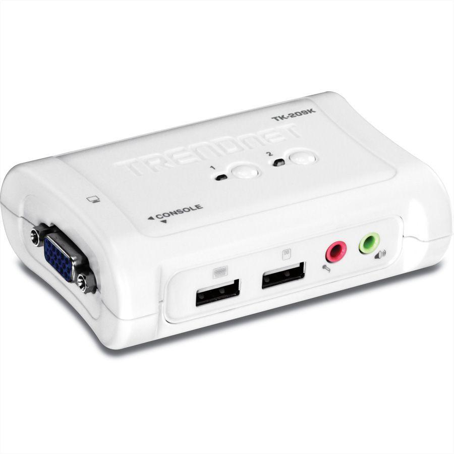 KVM-Umschalter - VGA / USB / Buchse - TrendNet