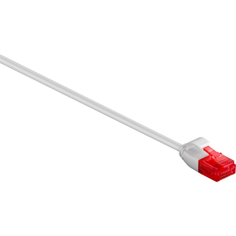Cat 6, dünnen U/UTP Kabel, CU, (grau)<br>Verbinden von Netzwerkkomponenten mit 2 - Goobay