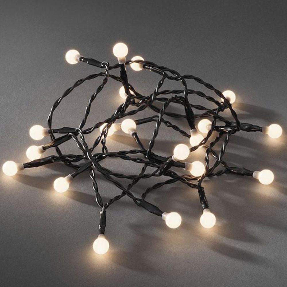 Lichterkette - LED-Weihnachtsbeleuchtung für den Innenbereich - 50 Lichter - 3,92 Meter - warmweiß - 3x AA