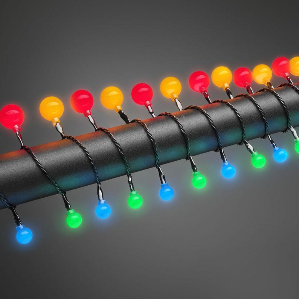 Cluster lighting - led weihnachtsbeleuchtung für innen und außen - 80 lichter - 6,32 meter - mehrfarbig