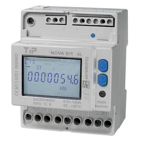 KWh-Zähler - 3 Phasen - 80A - Techtube Pro
