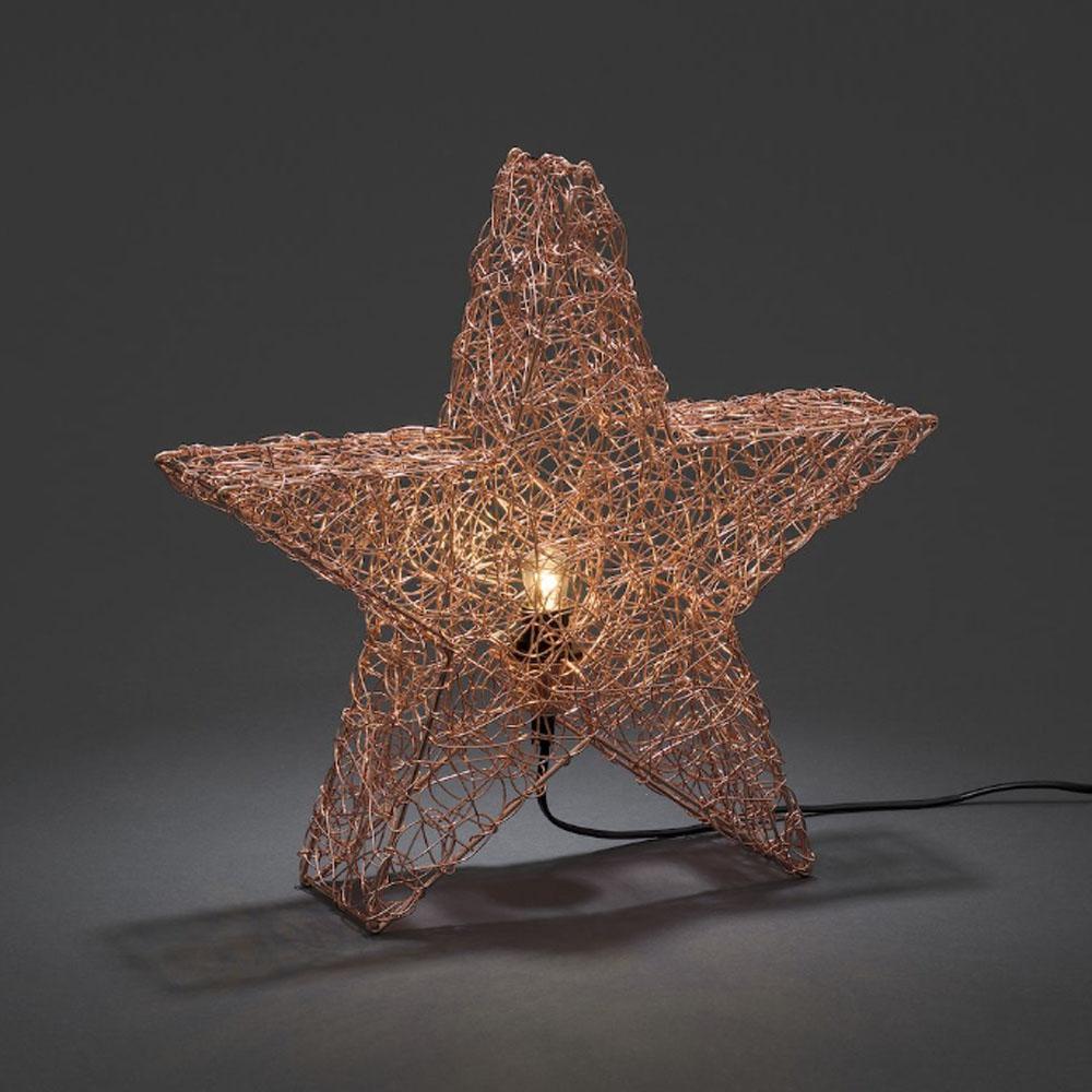 Weihnachtsstern - led weihnachtsbeleuchtung innen - 1 Glühbirne - 40 x 40 cm - warmweiß - E14