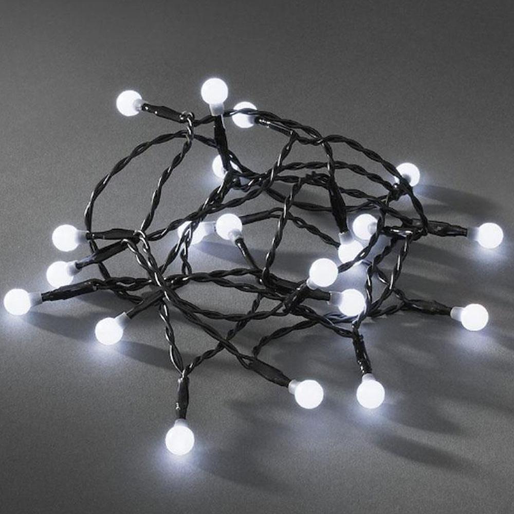 Lichterkette - LED-Weihnachtsbeleuchtung innen - 50 Lichter - 1,52 Meter - kaltweiß - 3x AA
