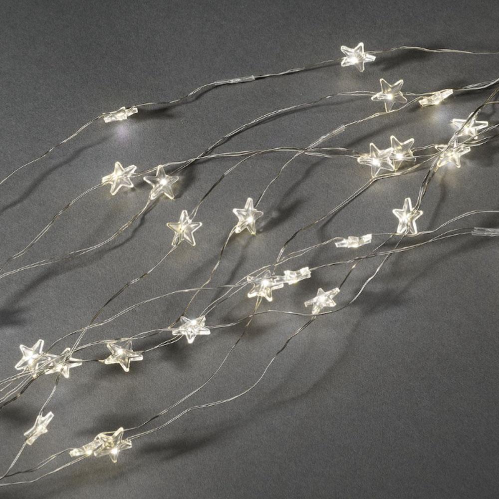 Drahtbeleuchtung - LED-Weihnachtsbeleuchtung innen - 90 Lichter - 0,9 Meter - warmweiß