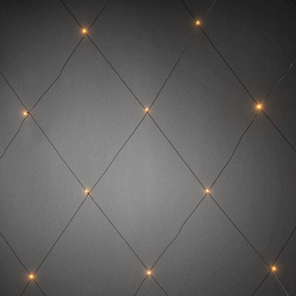 Net lighting - led weihnachtsbeleuchtung für innen und außen - 32 lichter - 1 x 1 meter - extra warmweiß
