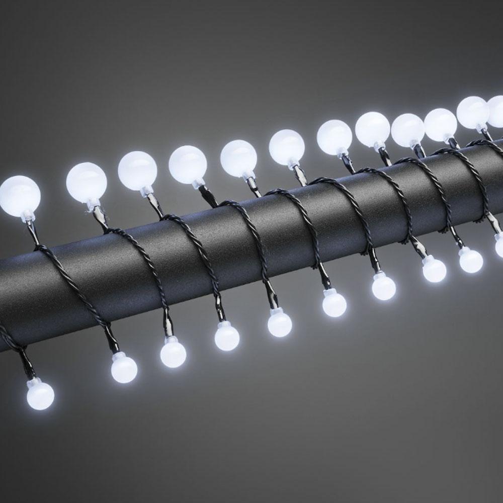 Cluster lighting - led weihnachtsbeleuchtung für innen und außen - 80 lichter - 6,32 meter - kaltweiß
