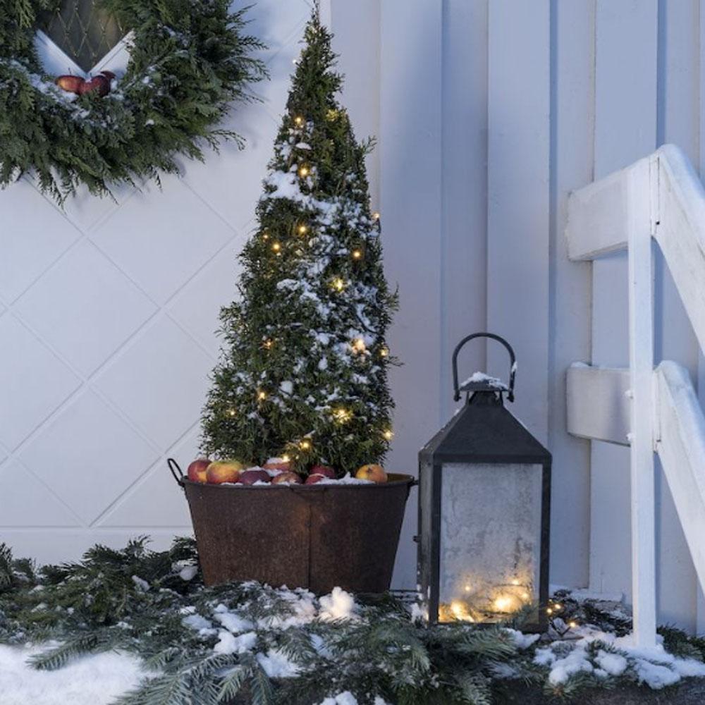 Weihnachtsbaumbeleuchtung - LED-Weihnachtsbeleuchtung für innen und außen - 40 Lichter - 6,2 Meter - extra warmweiß