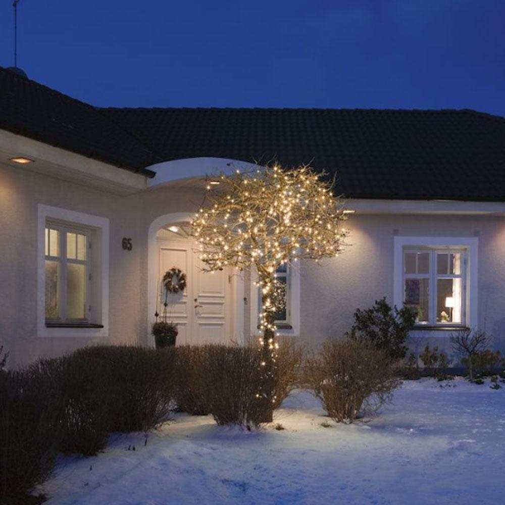Weihnachtsbaumbeleuchtung - LED-Weihnachtsbeleuchtung für innen und außen - 40 Lichter - 6,2 Meter - extra warmweiß