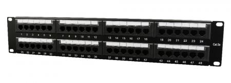 Cath5e 48-Port-Patchpanel mit Kabelorganizer - CableXpert