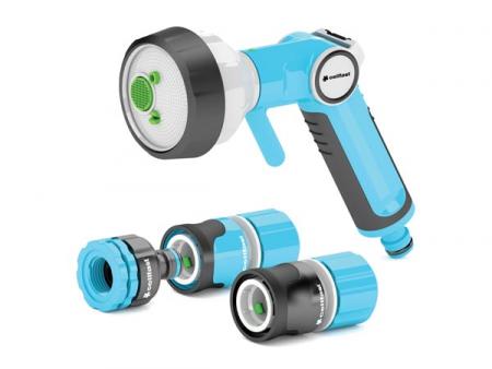 CELLFAST - SET MIT SPRITZPISTOLE 4 FUNKTIONEN - ERGO - 1/2