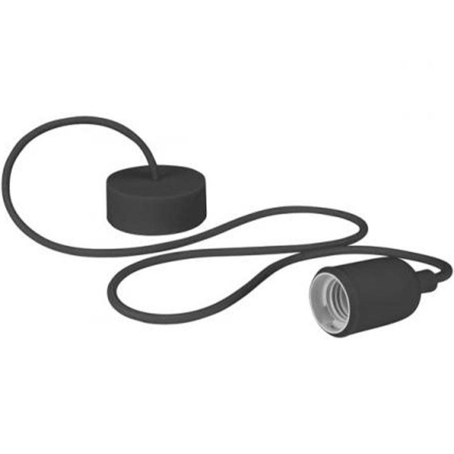 Halterung Hängeleuchte E27 Retro Schwarz - Vellight