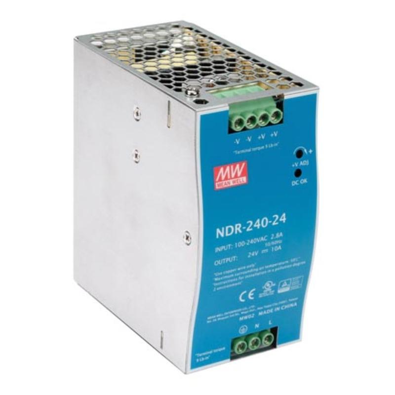 Single Output Industrial Din Rail Power Supply 240W - Mean Well