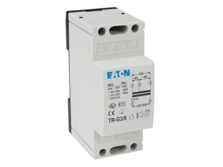 BANDTRANSFORMATOR FÜR DIN SCHIENENMONTAGE 230 VAC 8 VA 12 VAC 8 VAC 4 VAC - eaton