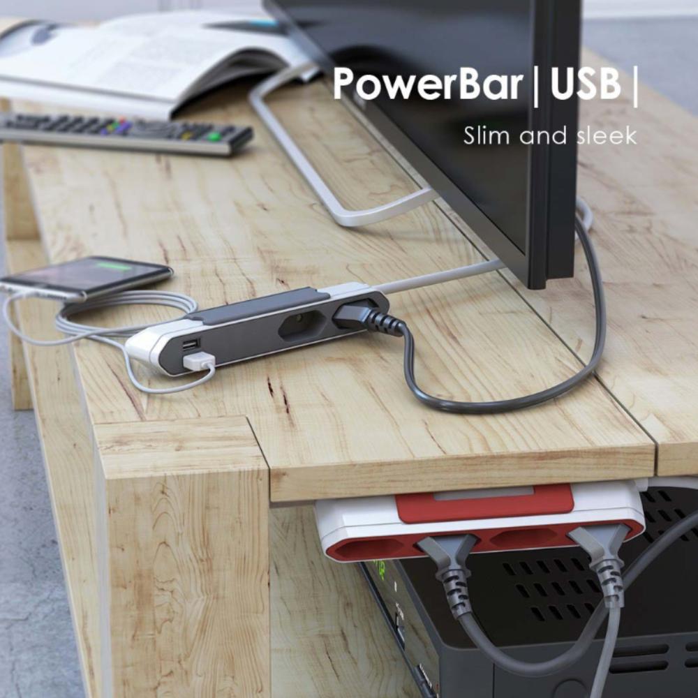 Steckdosenleiste 2-fach - USB - Powercube