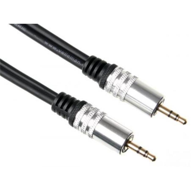 Klinken 3,5mm auf 3,5mm Kabel 2,5 Meter - Velleman