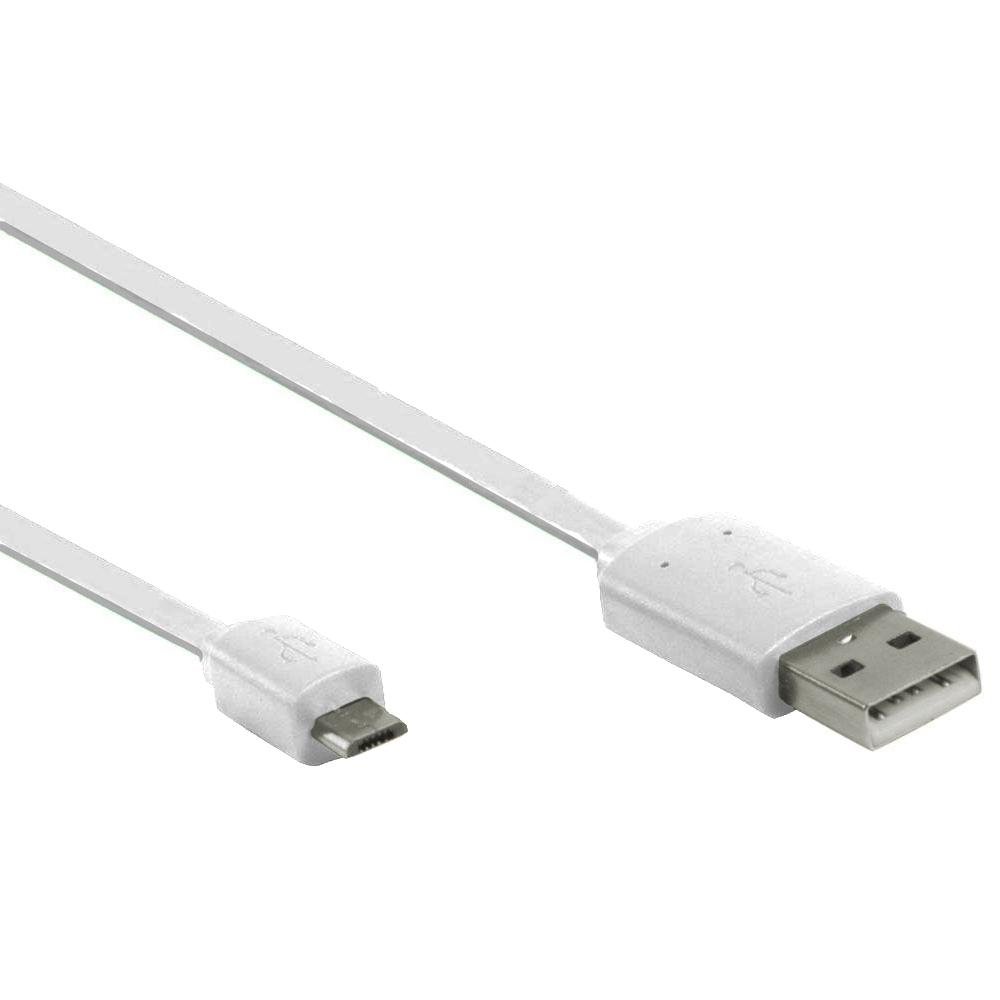 USB Micro B Datenkabel - 1 Meter - Weiss - Valueline