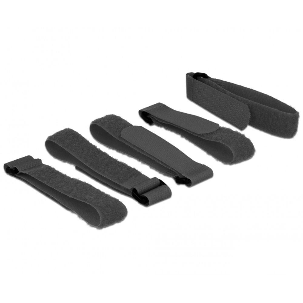 Klettverschluss-Satz - 20x300mm - 5 Stück - Delock