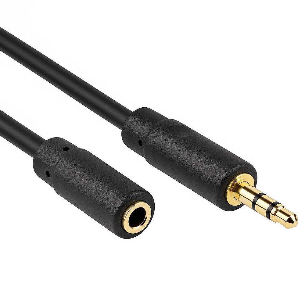 Klinkverlengkabel 3,5 mm Stereo Male auf Female