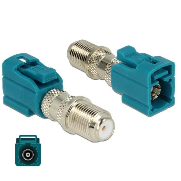 Fakra Z auf F-Stecker Adapter - Delock