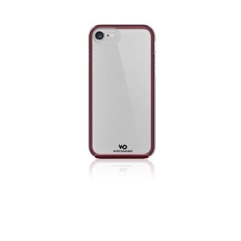 Abdeckung Essential Clear iPhone 6/6S/7 burgundy - White Diamonds