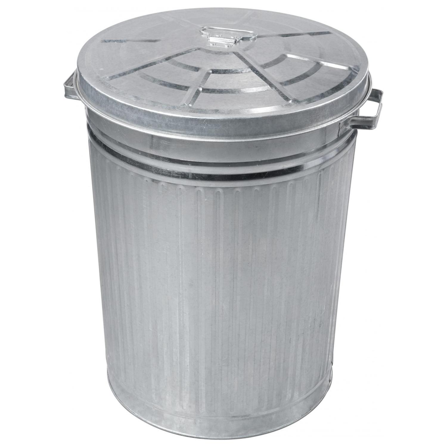Abfallbehälter aus Metall - 75 Liter
