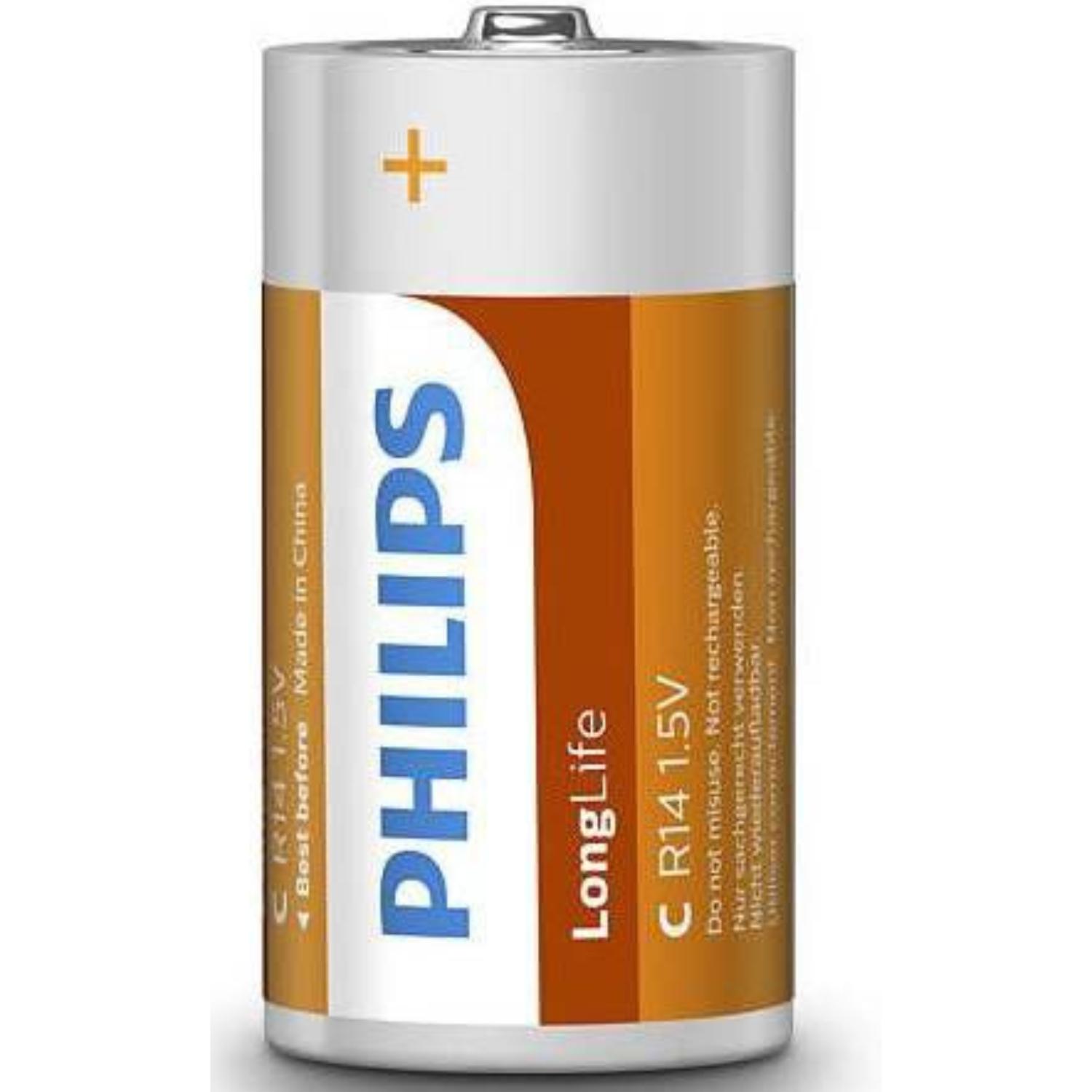 C Batterij - Zink - Philips