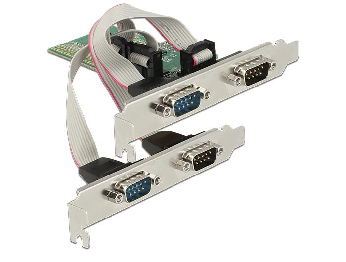 Delock PCI Express Karte > 4 x Seriell RS-232 - Delock