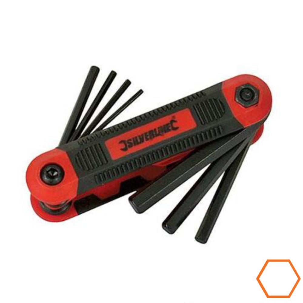 Inbussleutel Hex set - Silverline