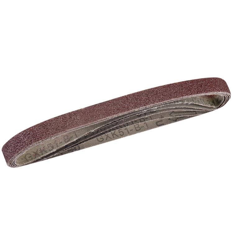 Schleifbänder 13 x 457 mm, 5er Pack.