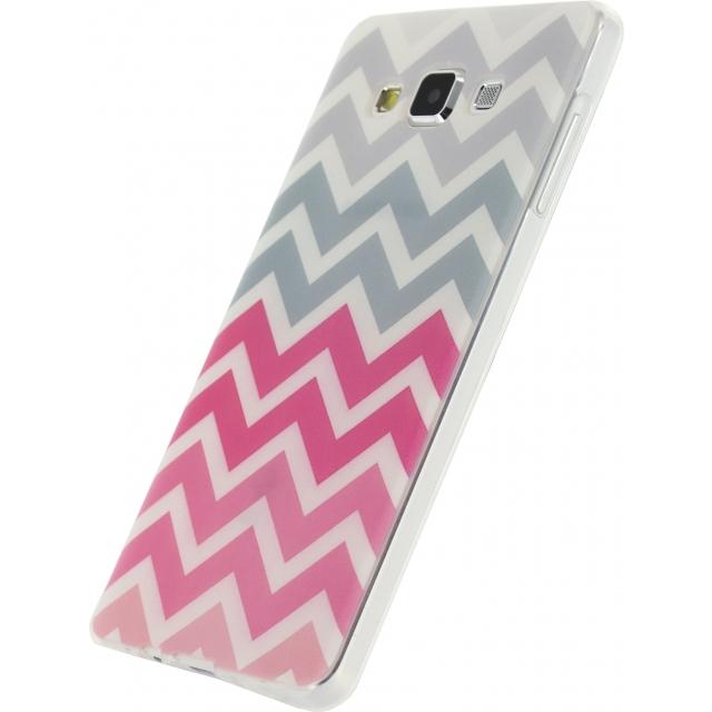 Xccess TPU Case Samsung Galaxy A7 Wave Pink/Grey - Xccess