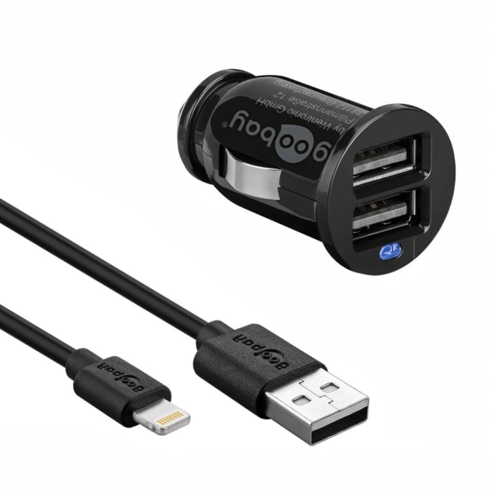USB A Autoladegerät + USB Micro Kabel - Goobay