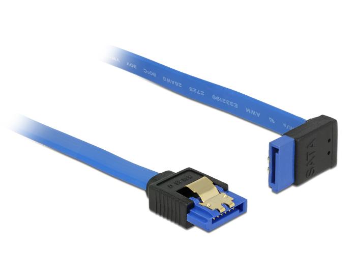 Delock Kabel SATA 6 Gb/s Buchse gerade > SATA Buchse gewinkelt oben 50 cm b - Delock