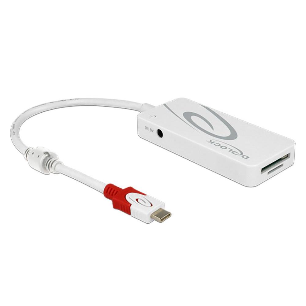 USB C - multiport adapter - wit - Delock