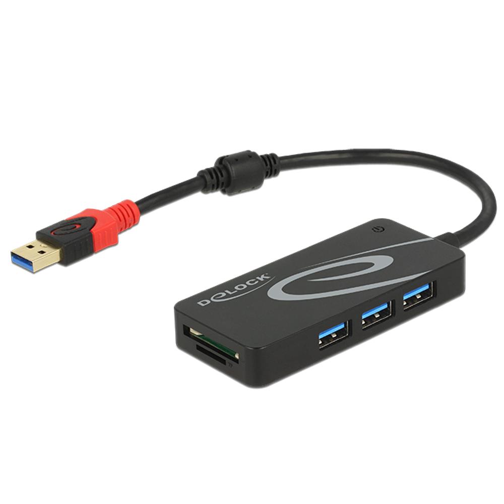 USB A + SD Hub - 5 Anschlüsse - Delock