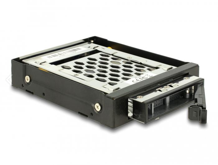 3,5″-Wechselrahmen für 1 x 2,5″ SATA / SAS HDD / SSD mit vibrierendem b - Delock