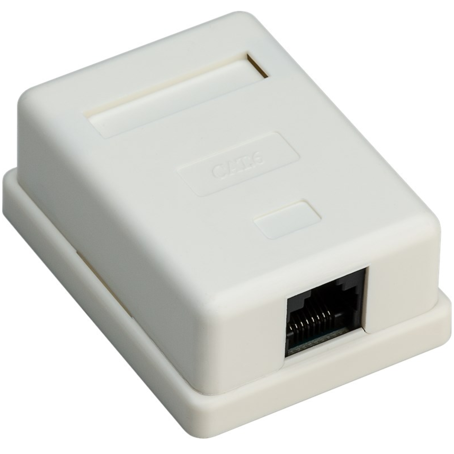1 Port RJ45 Aufputz Installationsdose, Cat 6, UTP ungeschirmt