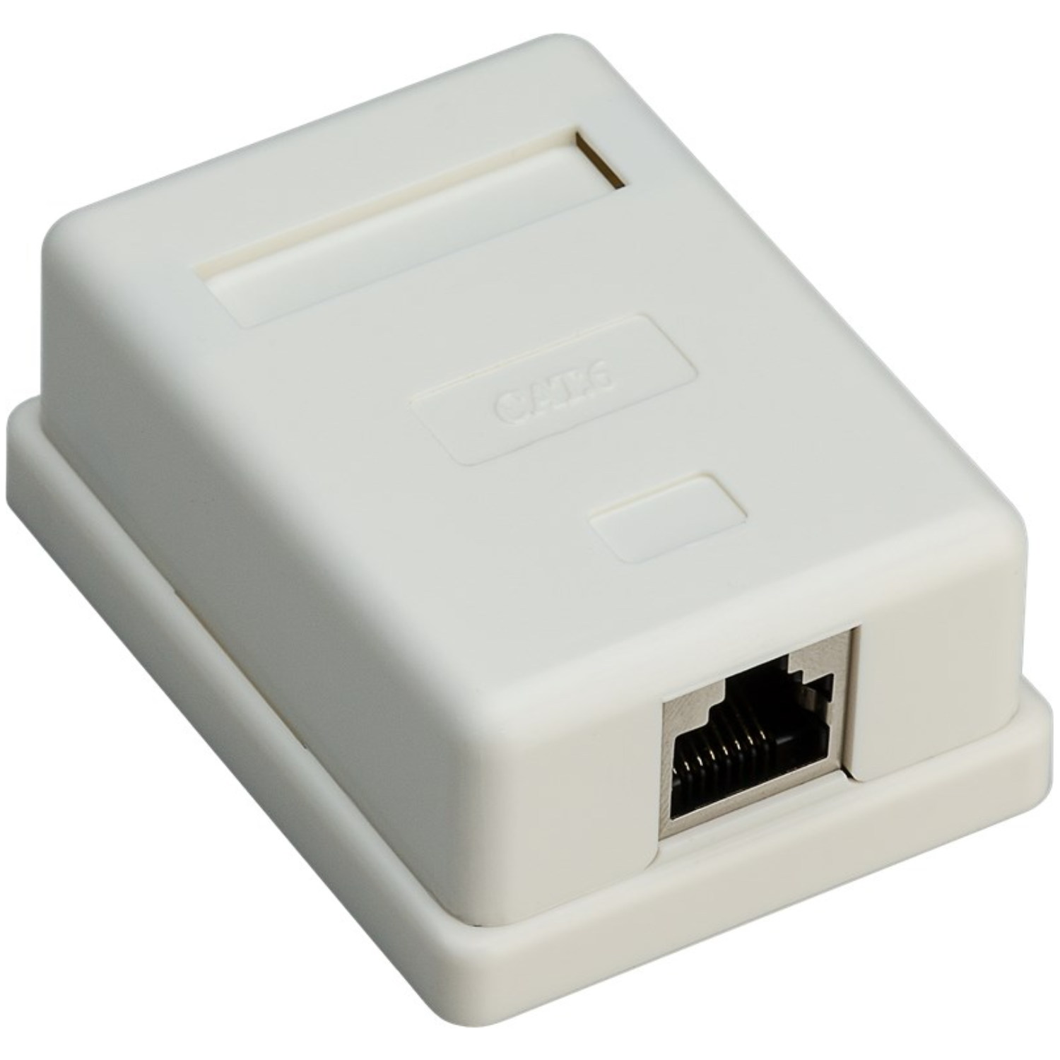 1 Port RJ45 Aufputz Installationsdose, Cat 6, STP geschirmt