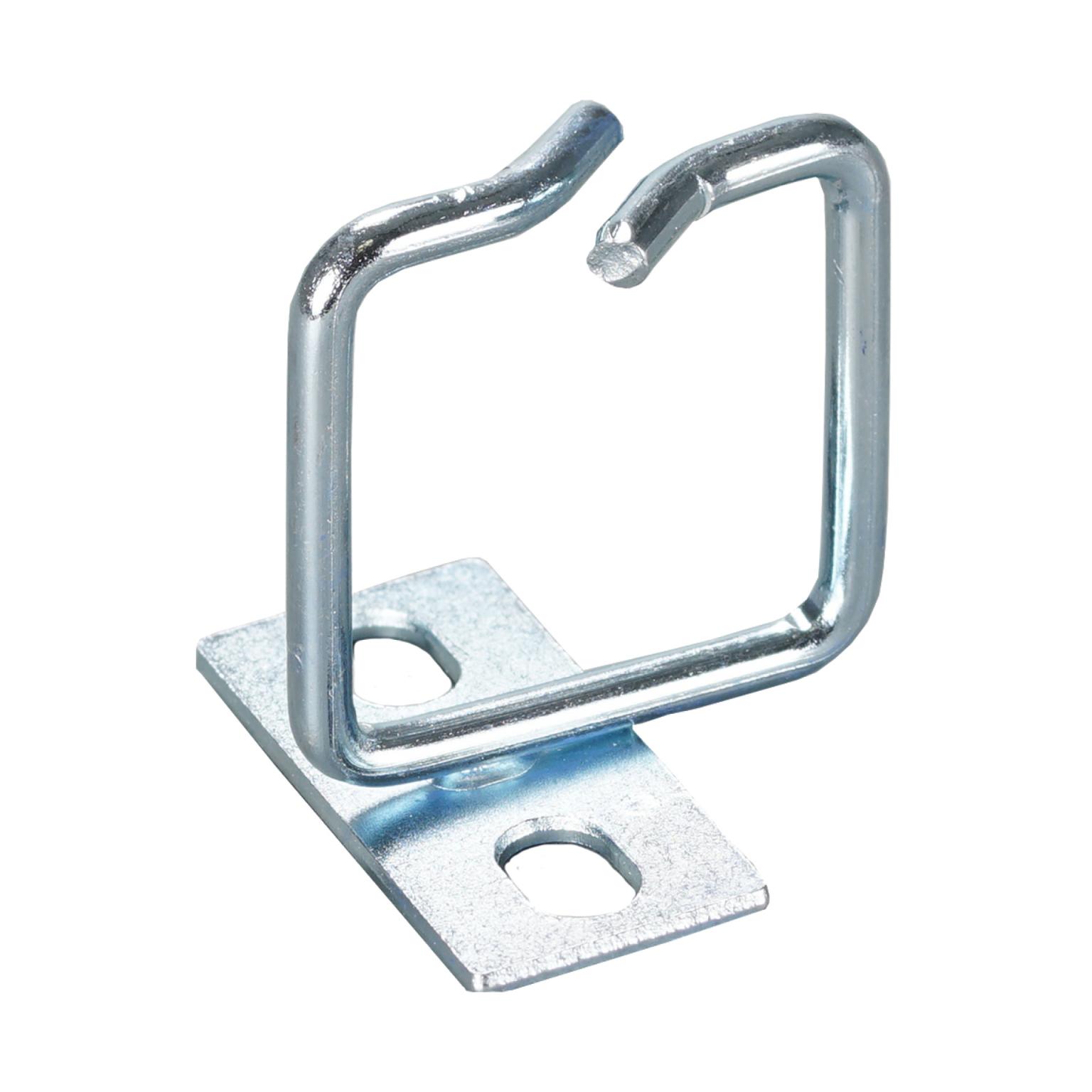 Kabeldurchführungswinkel 40x40mm, versetzte Montageplatte für Frontmontage - Techly