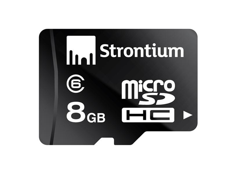 Micro SDHC geheugenkaart - 8 GB - Strontium