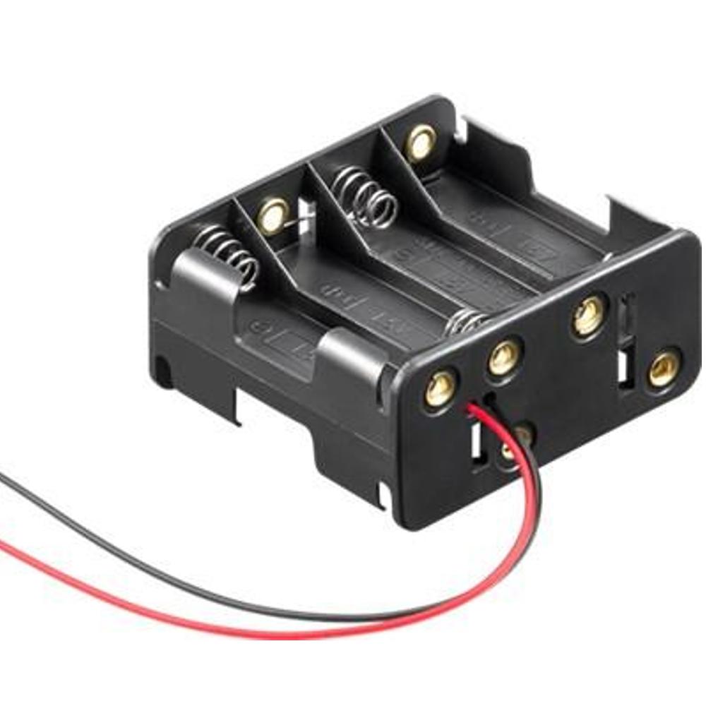 8x AA (Mignon) Batteriehalter Lose Kabelenden