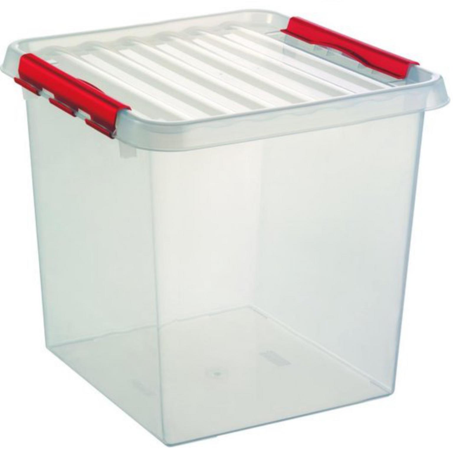 Box 38L transp./rot - Q-line